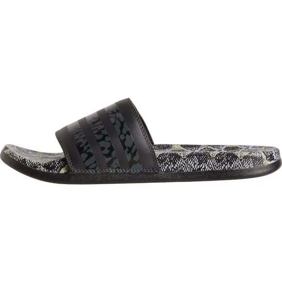NEW adidas Adilette Comfort Slide Sandals Core Black For Women 252