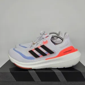 New adidas Ultra Boost Light HQ6351 White Black Solar Red Men’s Shoes Size 13