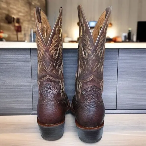 NEW ARIAT HERITAGE (10.5D MEN) ROUGHSTOCK Leather Cowboy Boots