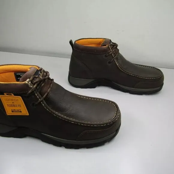 NEW ARIAT Mens Edge LTE Moc Boot Waterproof Composite Toe  Brown Size 12D