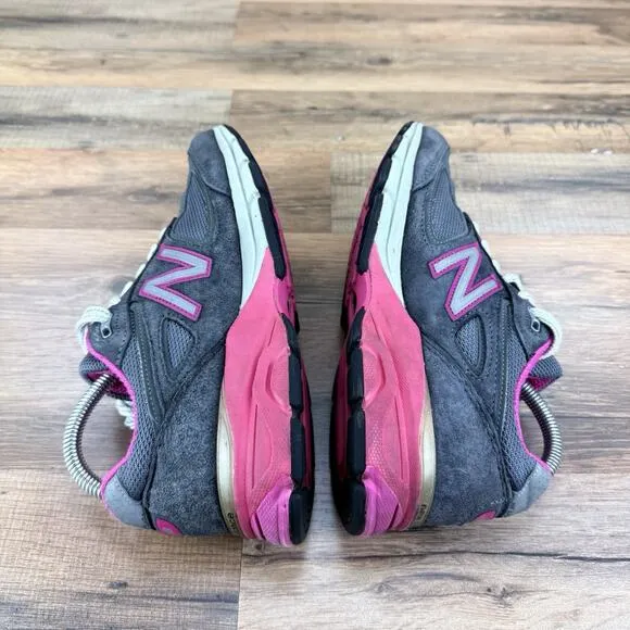 New Balance 990v4 Made In The US Womens Running Shoes Gray/Pink Size 7 W990GP4