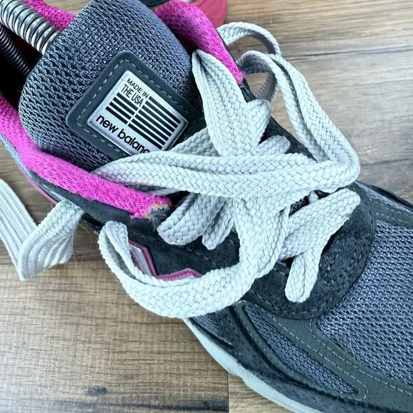New Balance 990v4 Made In The US Womens Running Shoes Gray/Pink Size 7 W990GP4