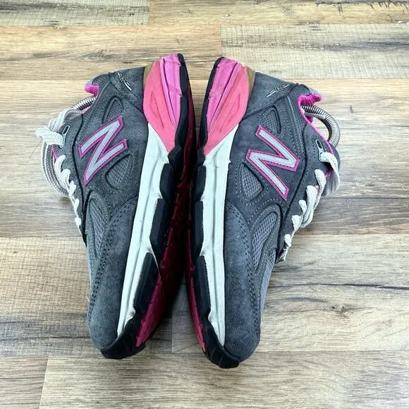 New Balance 990v4 Made In The US Womens Running Shoes Gray/Pink Size 7 W990GP4