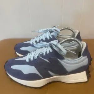 New Balance Men's 327 Sneakers Retro Style Casual Shoes Blue Suede Size 8.5