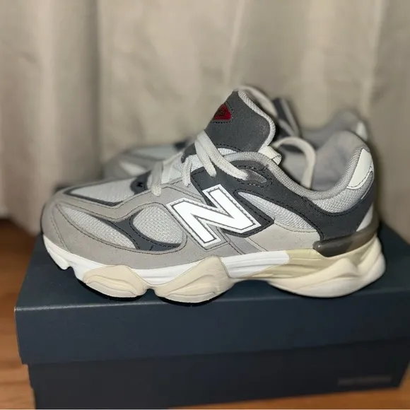 New Balance White and Gray Athletic Shoes