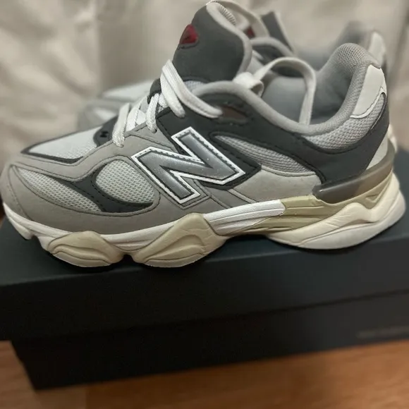New Balance White and Gray Athletic Shoes