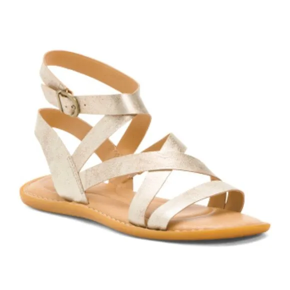 new  BORN Leather Libra Flat Gladiator Comfort Sandals   for women 252