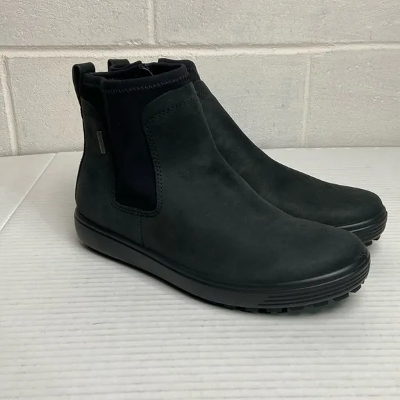NEW ECCO Soft 7 Tred Women's Gore-Tex Chelsea Boot EU38 Black Waterproof‎