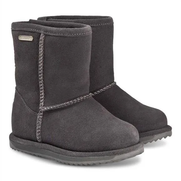 NEW EMU AUSTRALIA unisex kids brumby boot in charcoal