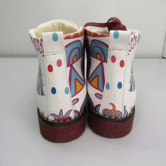 NEW GOBY My Love Ankle Boots Lace-Up Memory Foam Comfort Lightweight Size 6.5
