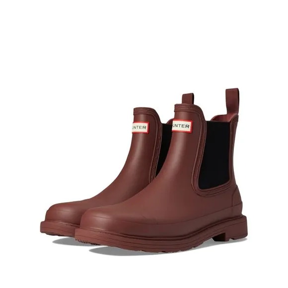 NEW HUNTER COMMANDO CHELSEA BOOTS FOR WOMEN - RUBBER OUTSOLE WITH TREAD PATTERN,