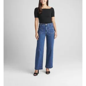 NEW JAG sophia high rise wide leg jean in berkeley