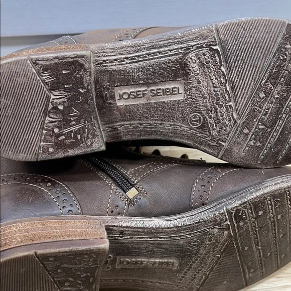 NEW Josef Seibel 37, 6-6.5 Brown Leather Women's Boots