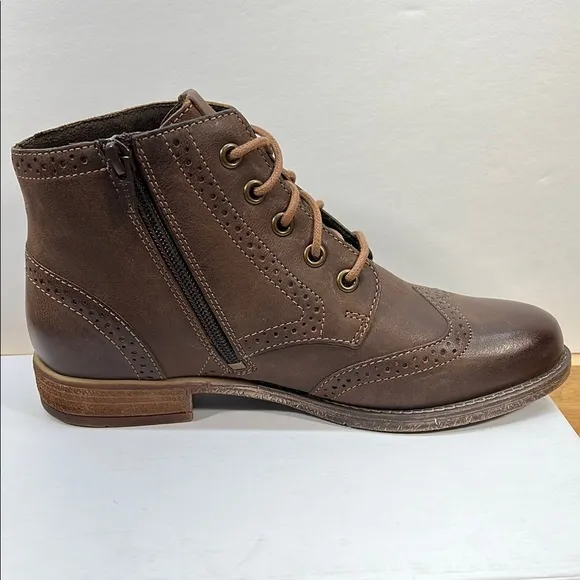 NEW Josef Seibel 37, 6-6.5 Brown Leather Women's Boots