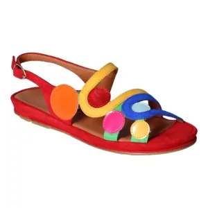 NEW L’Amour Des Pieds Darrius Multicolor Leather Comfort Sandal size 39.5 US 9
