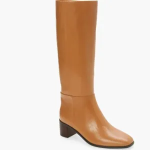NEW Madewell Womens The Monterey Tall Boot Size 7.5 Beige Knee High Contemporary