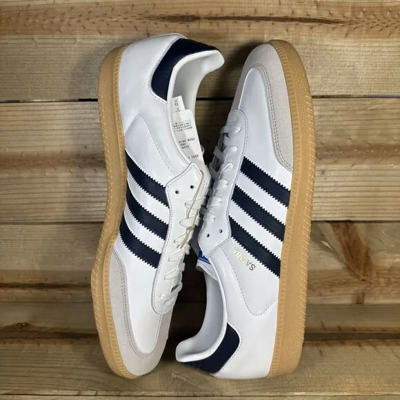 NEW Mens Size 13 - Adidas Samba OG “White Night Indigo Gum” Low Top Shoes IF3814
