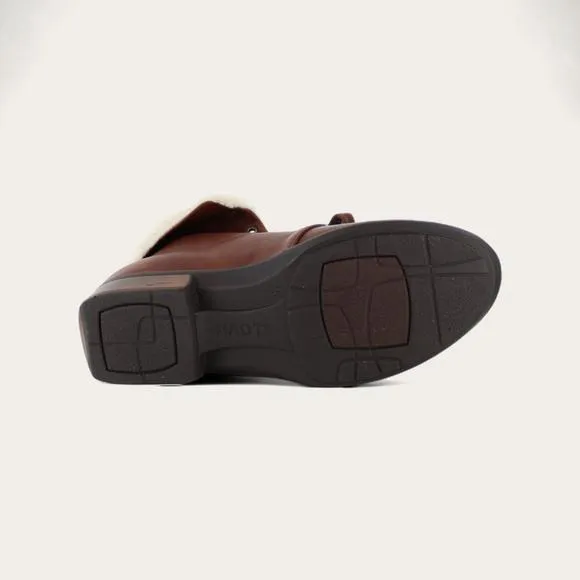 NEW NAOT women's pali booties in soft chestnut leather