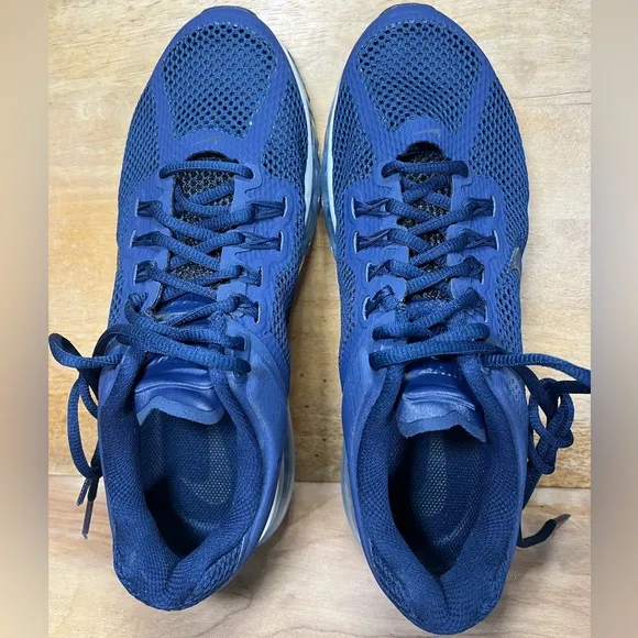NEW Nike Air Max 2013 Mens Size 8.5 Shoes Sneakers College Navy Dark Obsidian