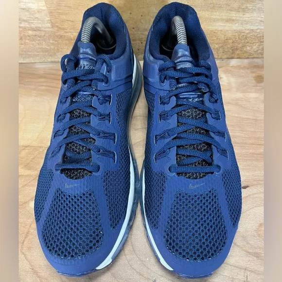 NEW Nike Air Max 2013 Mens Size 8.5 Shoes Sneakers College Navy Dark Obsidian