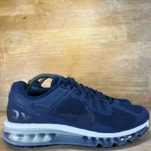 NEW Nike Air Max 2013 Mens Size 8.5 Shoes Sneakers College Navy Dark Obsidian