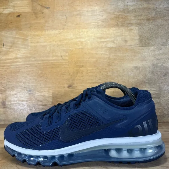 NEW Nike Air Max 2013 Womens Size 10 Shoes Sneakers College Navy Dark Obsidian