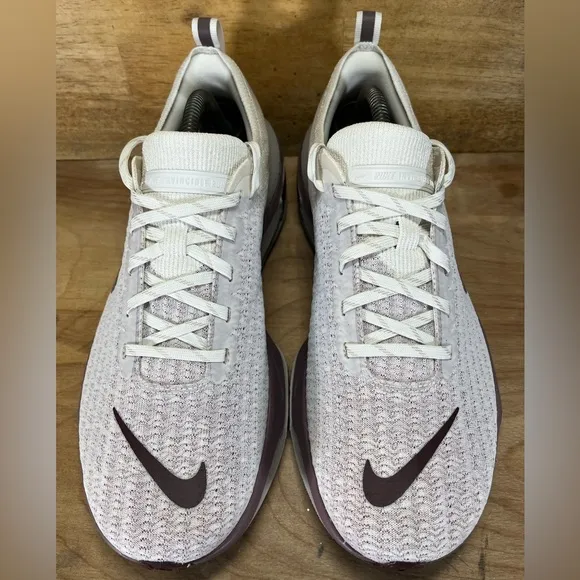 NEW Nike ZoomX Invincible Run Flyknit 3 Womens Sz 10 Running Shoes Burgundy Gray