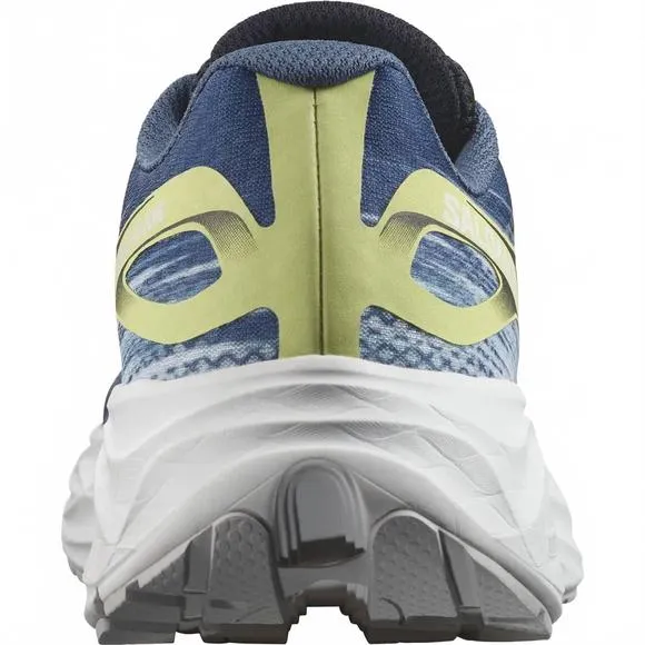 NEW SALOMON men's aero glide running shoes in blue ashes/dark sapphire/sunny lim