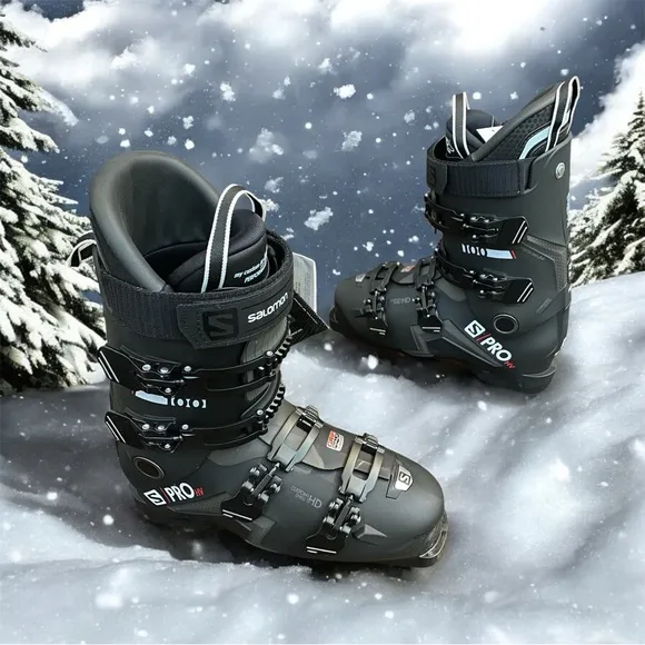 New Salomon Men's Black S Pro HV My Custom Feet 3-D Ski 🎿 Boots size 29/29.5