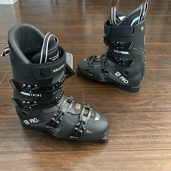 New Salomon Men's Black S Pro HV My Custom Feet 3-D Ski 🎿 Boots size 29/29.5