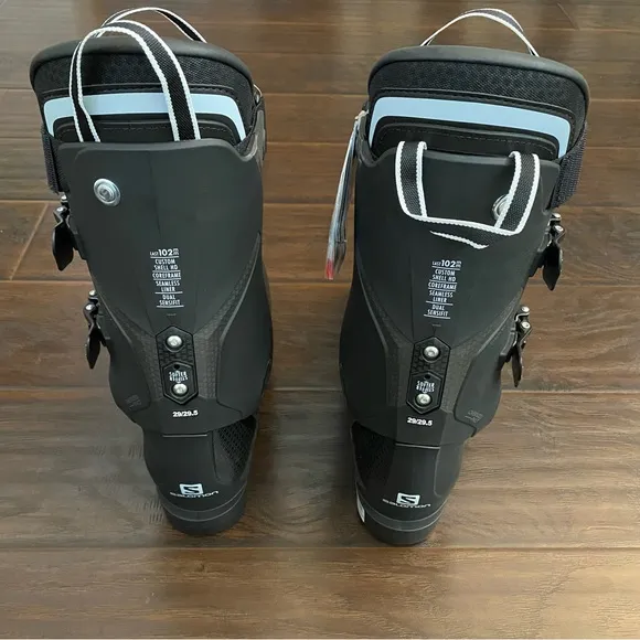New Salomon Men's Black S Pro HV My Custom Feet 3-D Ski 🎿 Boots size 29/29.5