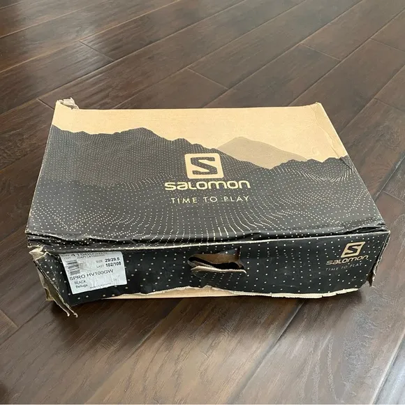 New Salomon Men's Black S Pro HV My Custom Feet 3-D Ski 🎿 Boots size 29/29.5