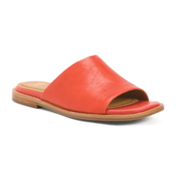 NEW SOFFT Leather Noble Comfort Slide Sandals for women  255 3T7