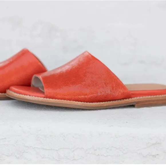 NEW SOFFT Leather Noble Comfort Slide Sandals for women  255 3T7