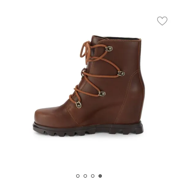 NEW SOREL JOAN OF ARCTIC WEDGE III LACE BOOT SIZE 6.5