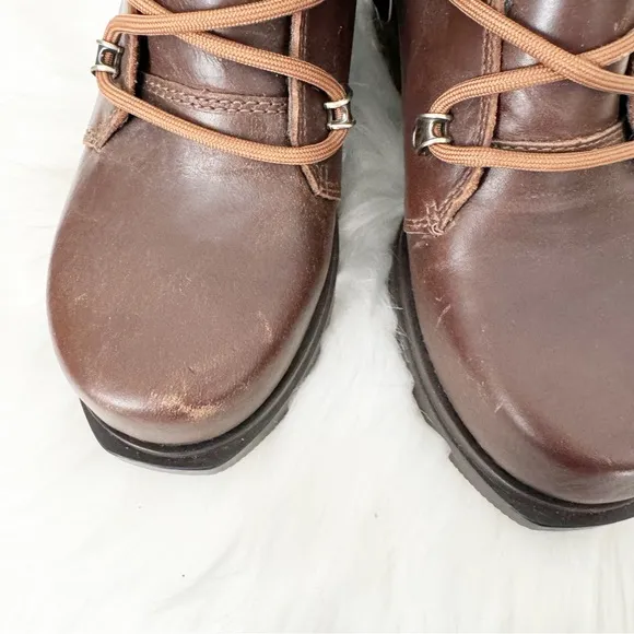 NEW SOREL JOAN OF ARCTIC WEDGE III LACE BOOT SIZE 6.5