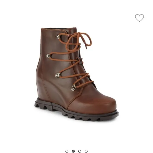 NEW SOREL JOAN OF ARCTIC WEDGE III LACE BOOT SIZE 6.5