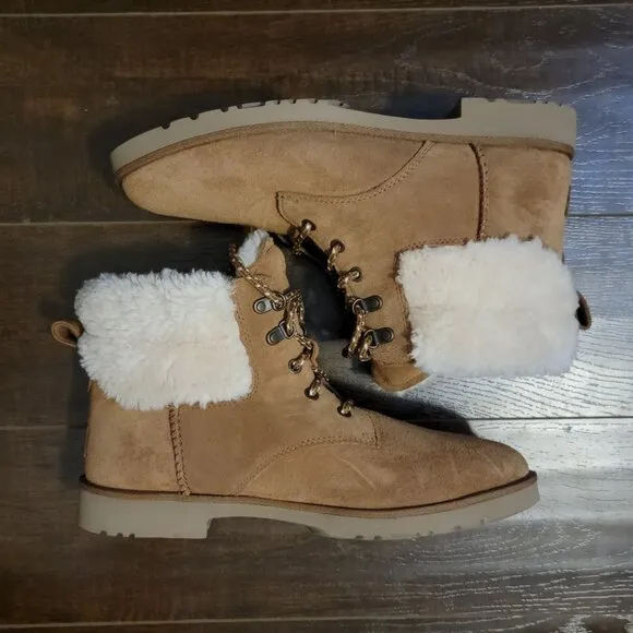 NEW UGG Romely Heritage Boots Womens 10 Suede Cozy Chic Outdoors Winter Boho