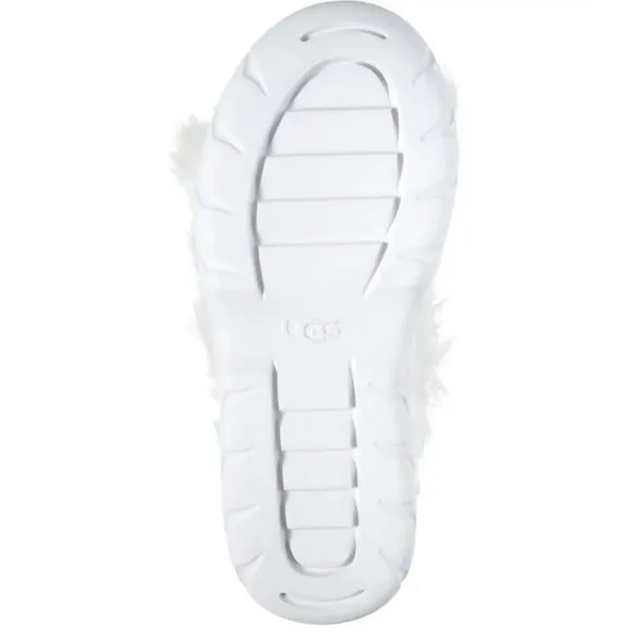 NEW UGG Sizes 6 to 11 Women's Fluff Sugar Platform Strappy Sandals - White