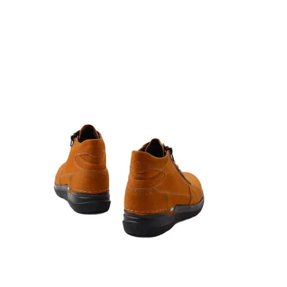 NEW WOLKY women's why shoes in dark ochre nubuck