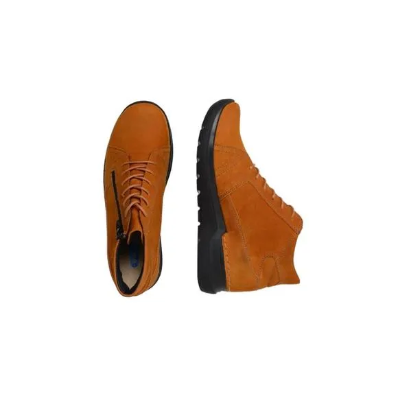 NEW WOLKY women's why shoes in dark ochre nubuck
