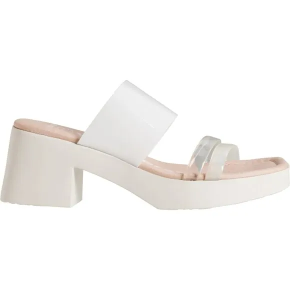 NEW Wonders Made in Spain D-1002 Slide Sandals For Women  Blanco  254