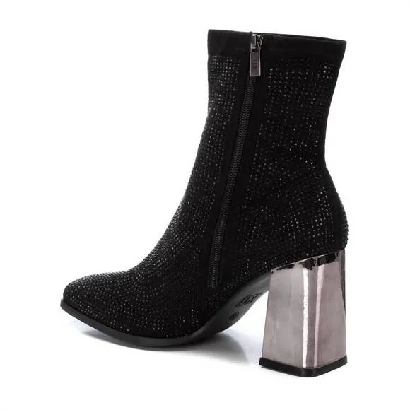 NEW XTI women's casual suede booties in black