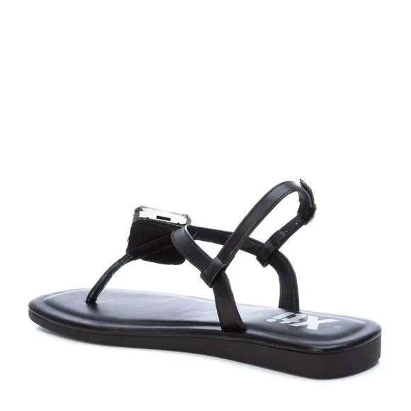 NEW XTI women's flat sandals in black