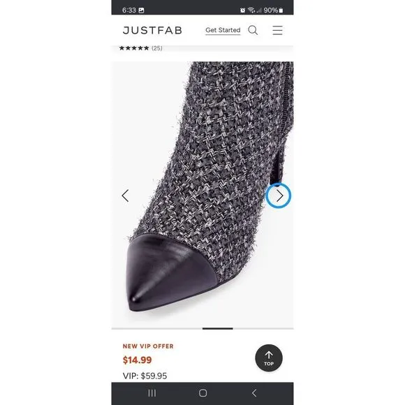 New Size 7 JustFab Black Grey Isabel Cap Toe Stiletto High Heel Long Tall Boots