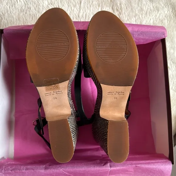 nib Chie Mihara ‘Detour’ Cutout Leather Platform Heel Sandals - Size 39