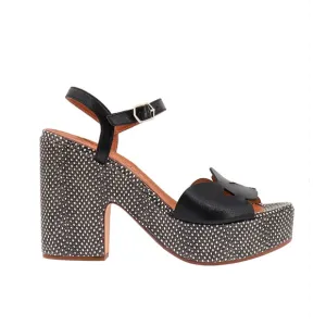nib Chie Mihara ‘Detour’ Cutout Leather Platform Heel Sandals - Size 39