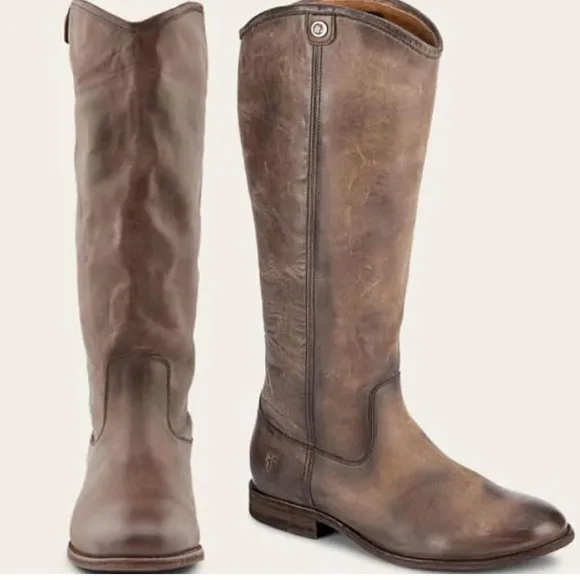 NIB Frye Melissa Button 2 Pull-On Riding Boots - 100% Leather