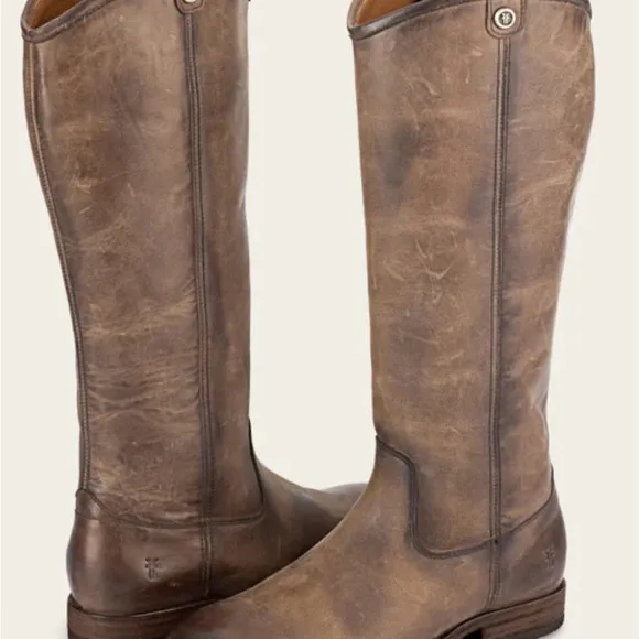 NIB Frye Melissa Button 2 Pull-On Riding Boots - 100% Leather