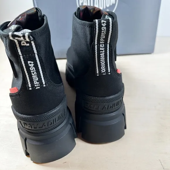 NIB Palladium Revolt HI TX Women's Black Sz 9 M Shoes Sneakers Platform NEW